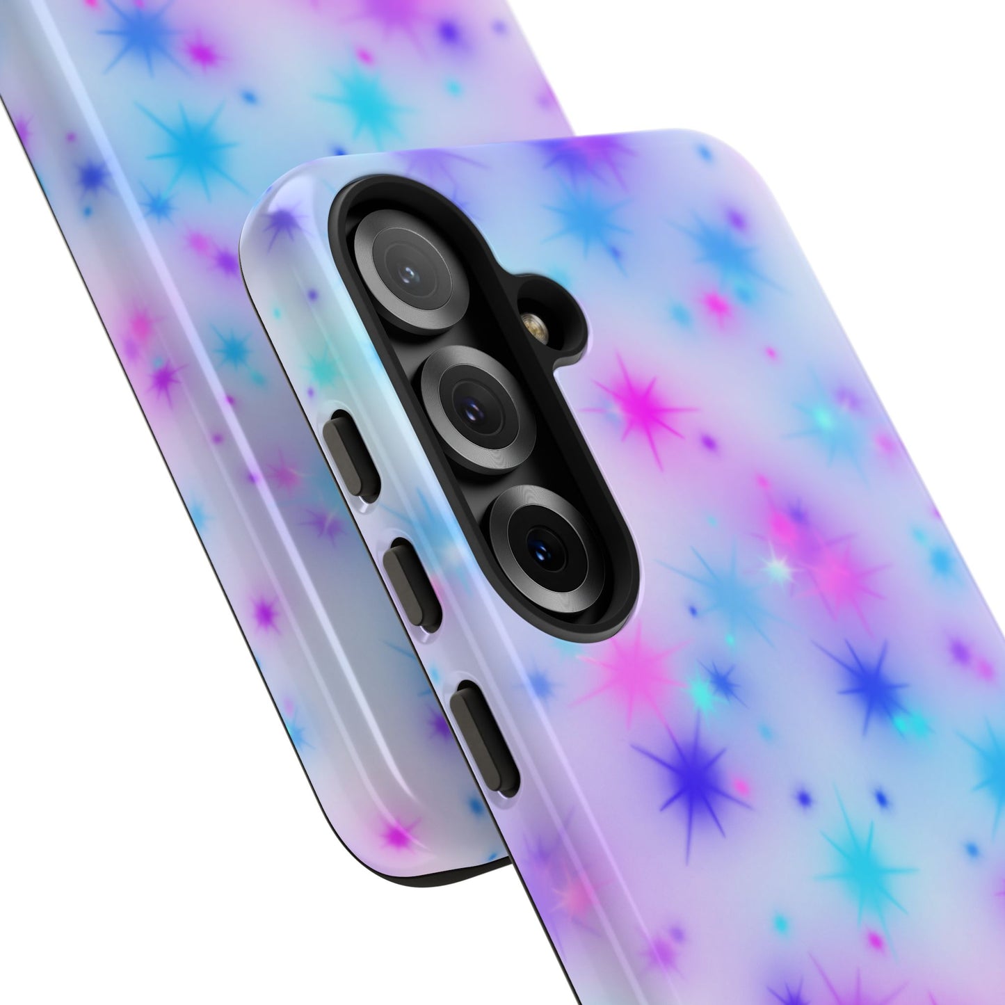 Galaxy Sparkle Tough Phone Case - Pastel Starburst Protective Cover