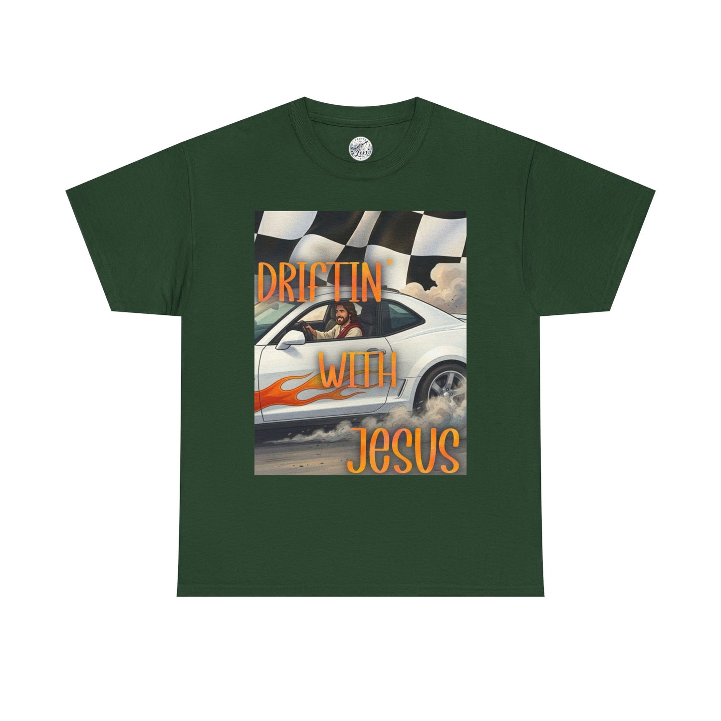 Driftin' with Jesus T-Shirt — Christian Racing Graphic Tee