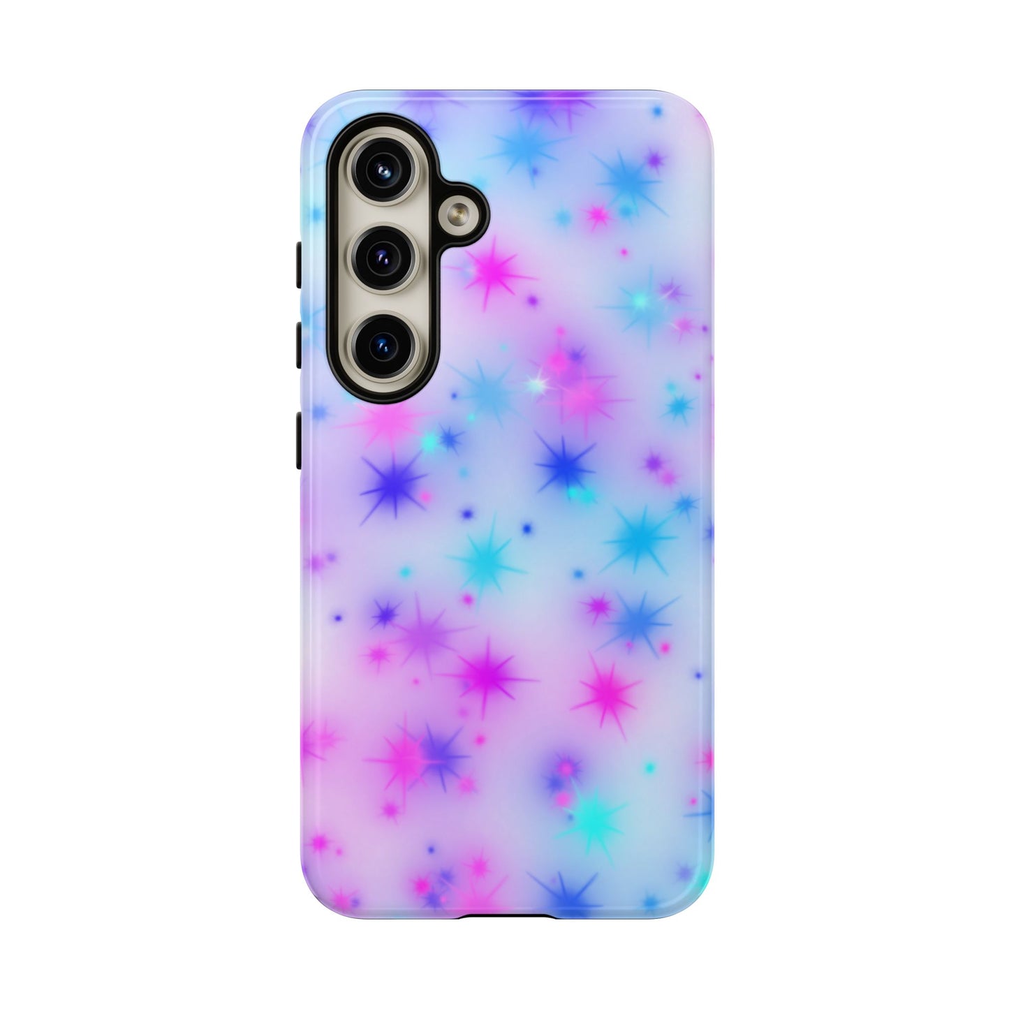 Galaxy Sparkle Tough Phone Case - Pastel Starburst Protective Cover