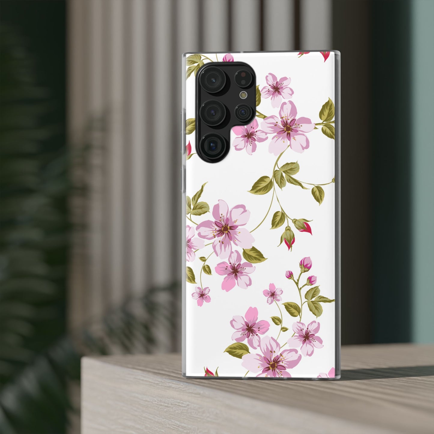 Floral Pink Blossom Phone Case — Slim Flexi Protective Case