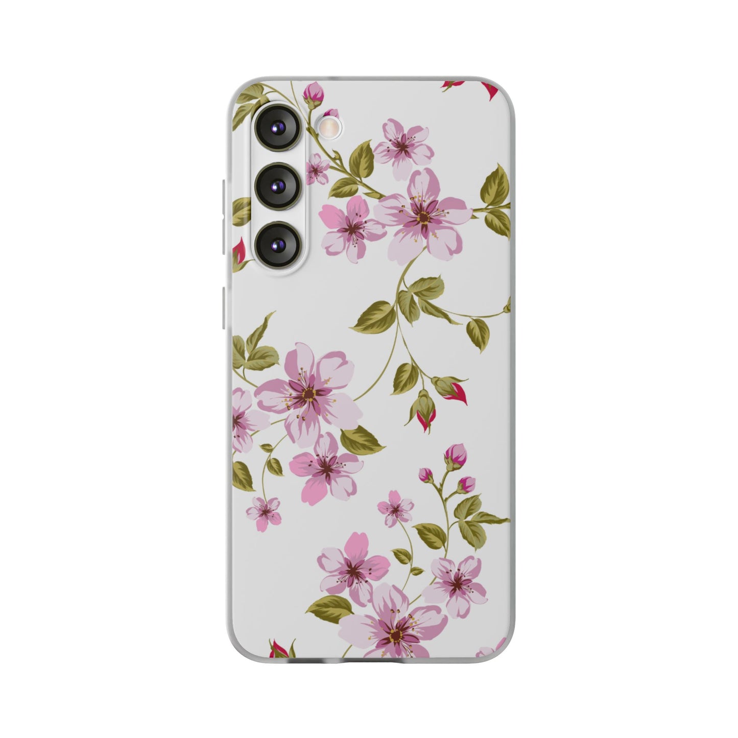 Floral Pink Blossom Phone Case — Slim Flexi Protective Case