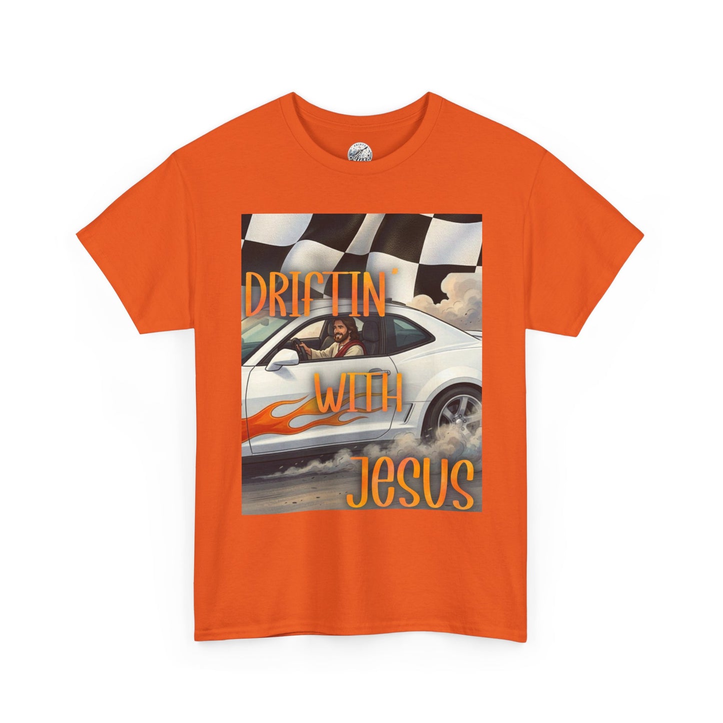 Driftin' with Jesus T-Shirt — Christian Racing Graphic Tee