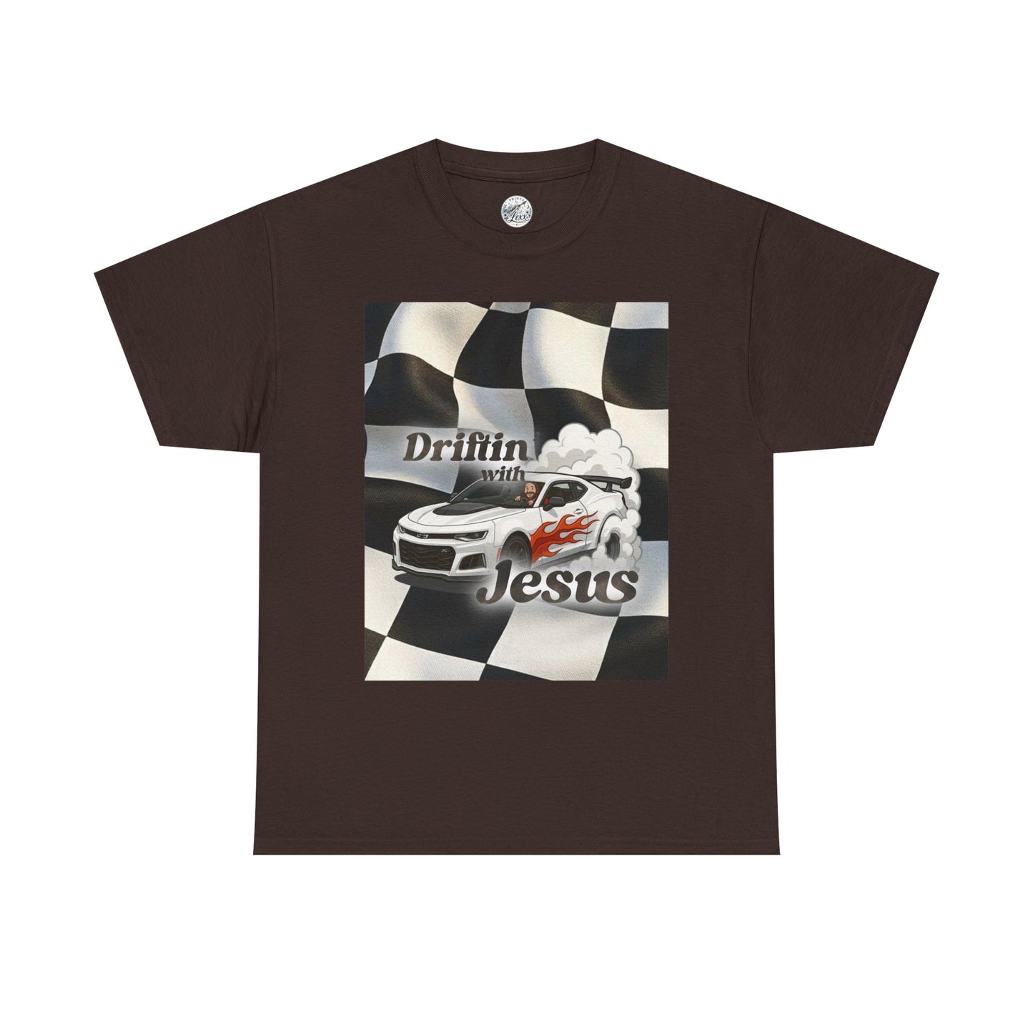 Driftin' with Jesus Tee — Christian Racing Graphic T-Shirt