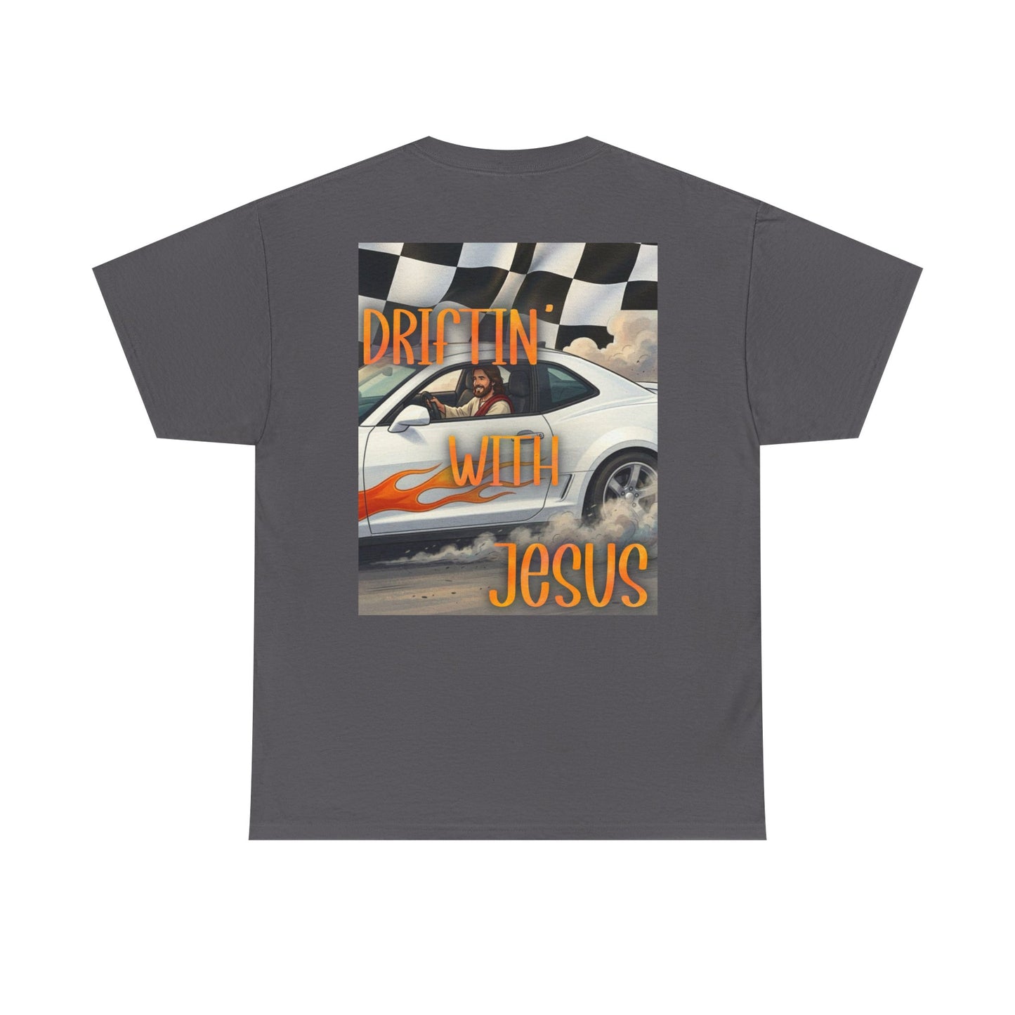 Driftin' With Jesus T-Shirt — Vintage Car Faith Graphic Tee