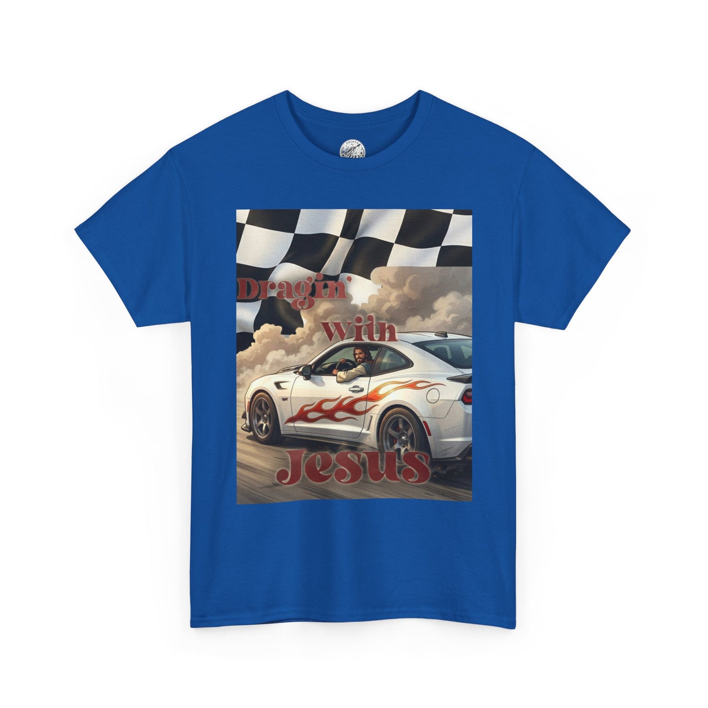 Racing With Jesus T-Shirt — Faith & Speed Graphic Tee