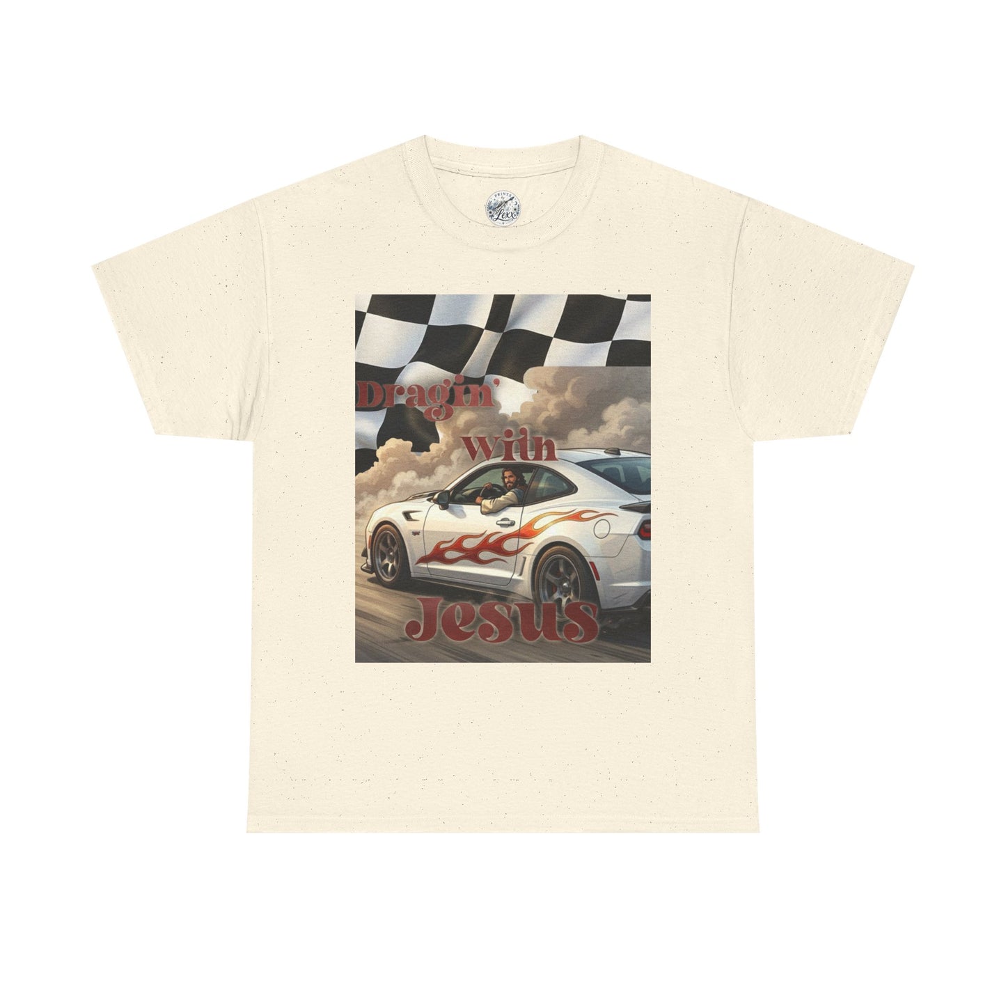 Racing With Jesus T-Shirt — Faith & Speed Graphic Tee