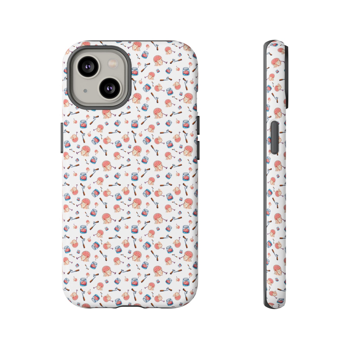 Lobotomy design Tough Phone Case – Durable Protective Cover with lobotomy Pattern