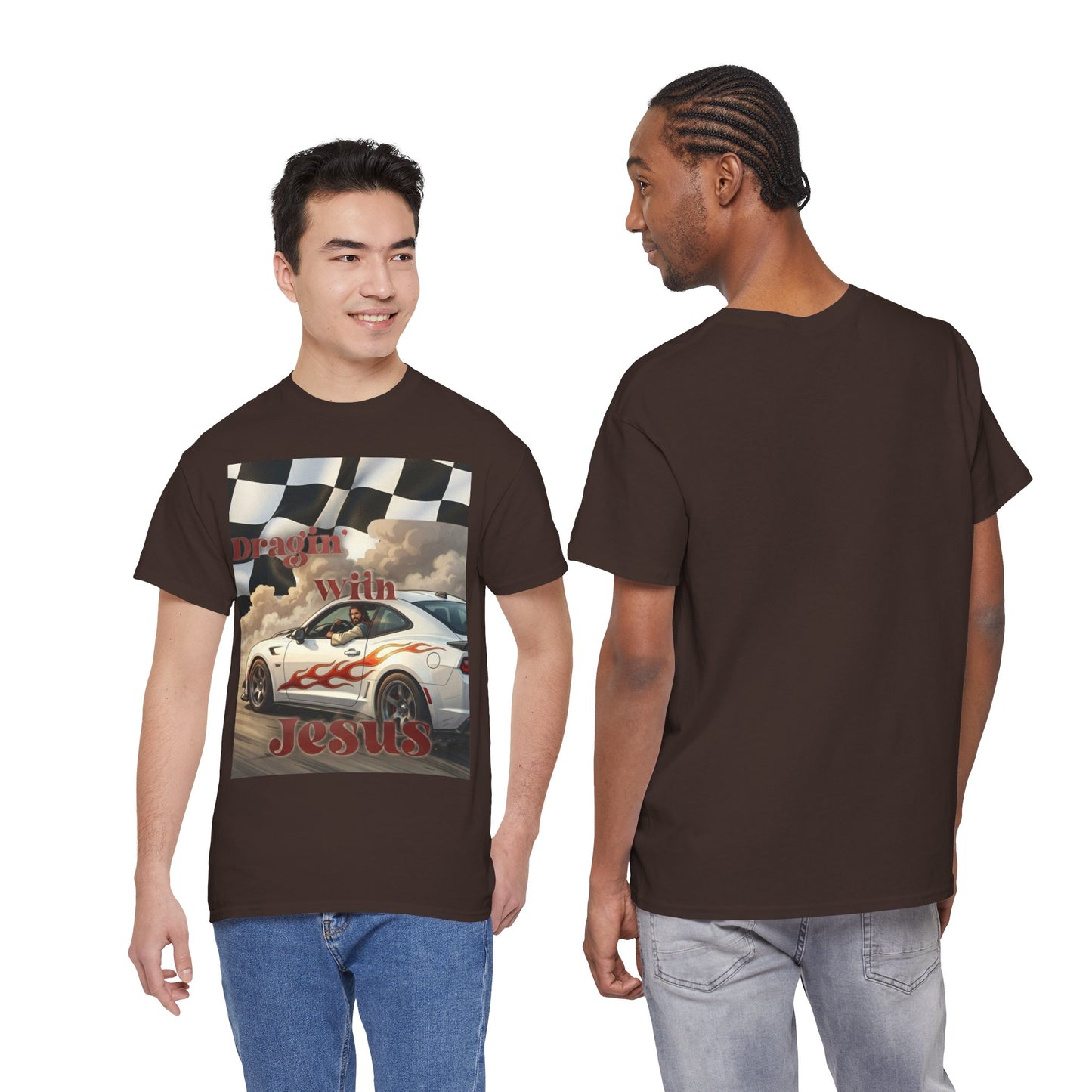 Racing With Jesus T-Shirt — Faith & Speed Graphic Tee