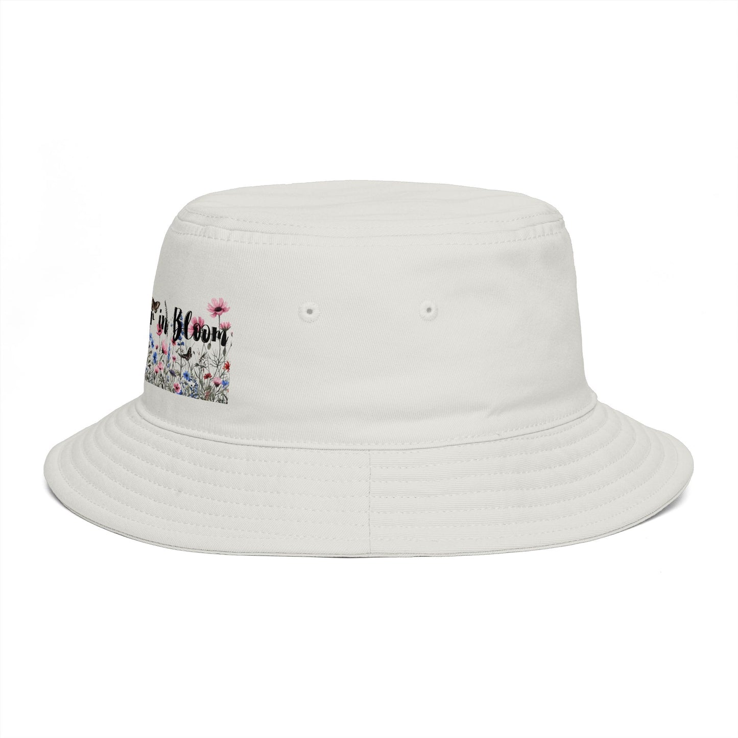 Bucket Hat — "Life's Better in Bloom" Floral Sun Hat