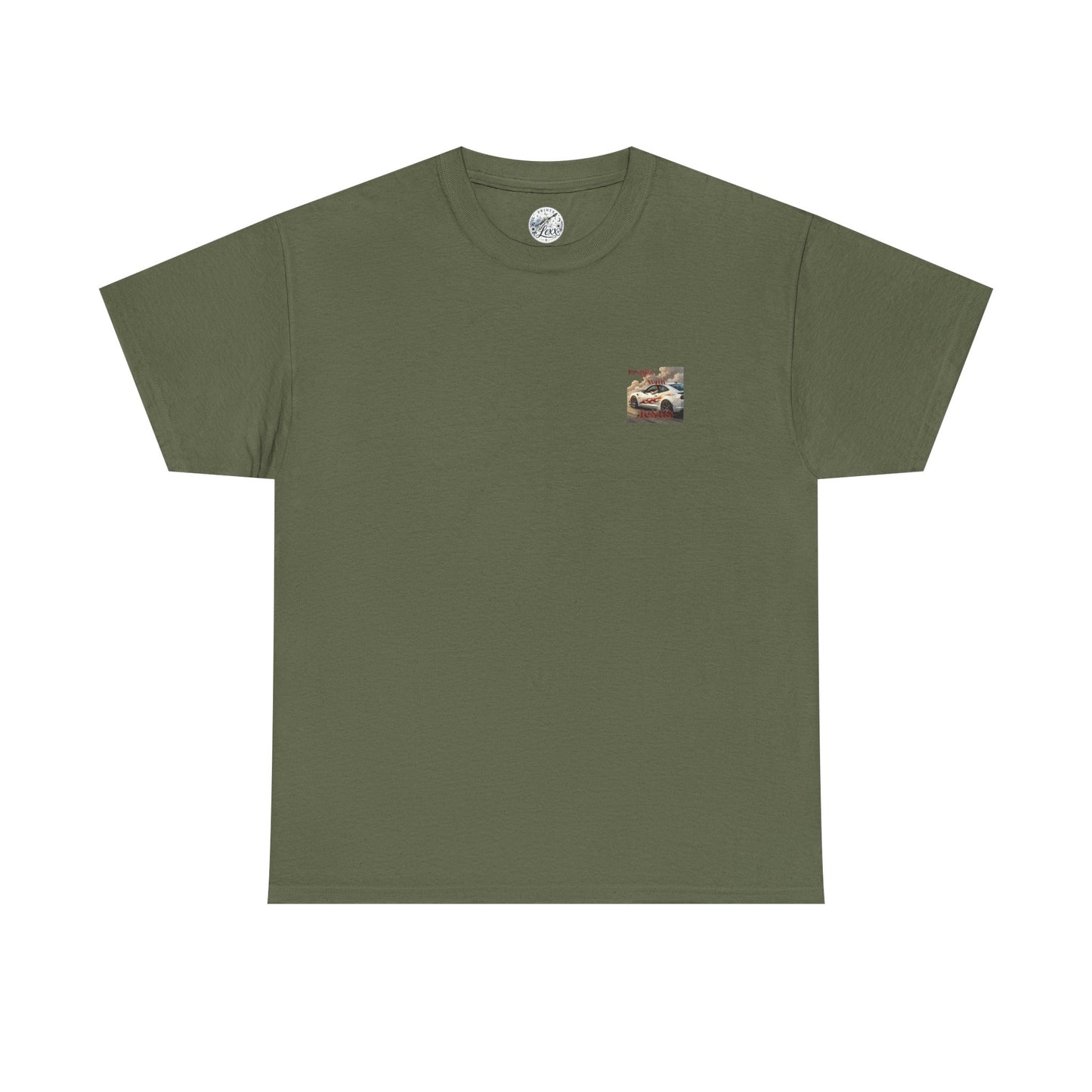 T-Shirt — "Dragin' With Jesus" Retro Racing Graphic Tee