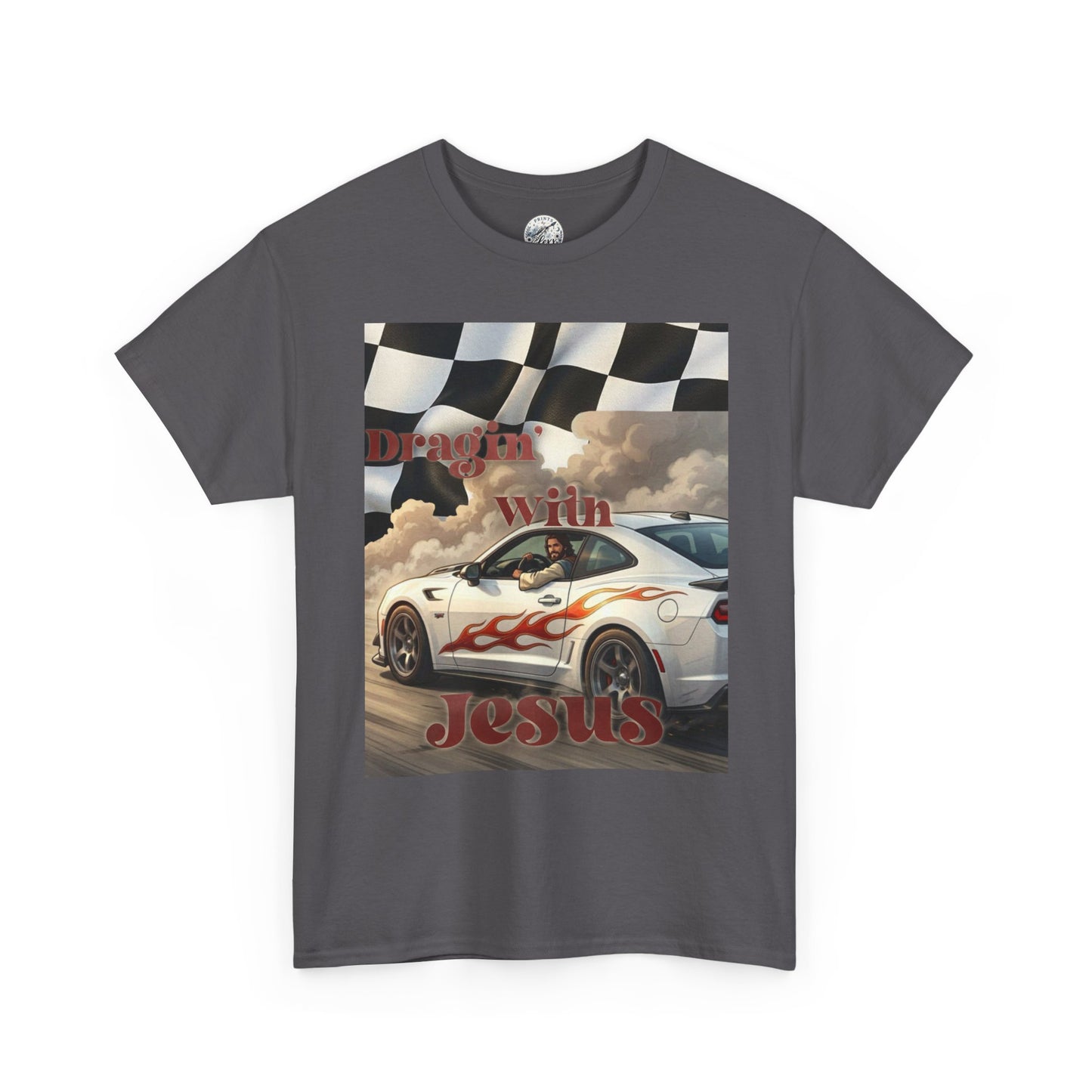 Racing With Jesus T-Shirt — Faith & Speed Graphic Tee