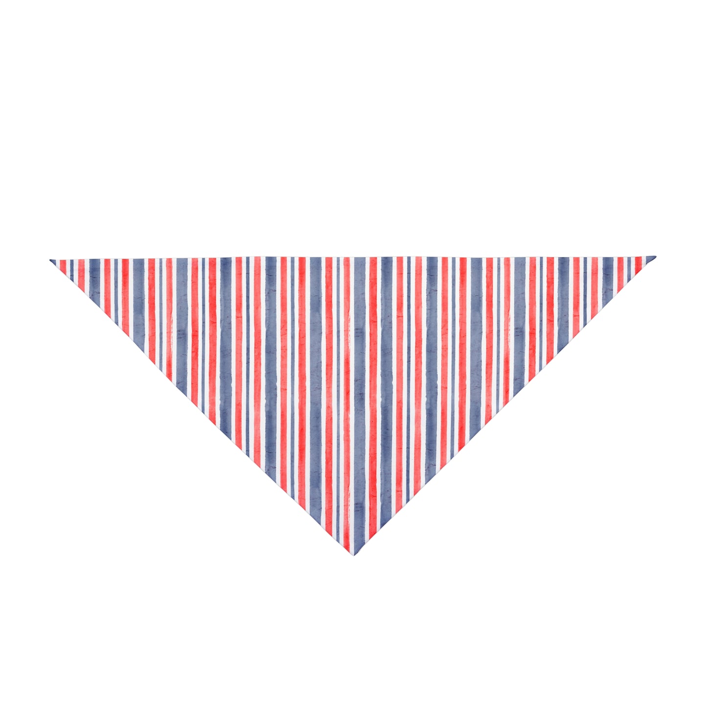 Patriotic Red White Blue Striped Pet Bandana — Americana Dog & Cat Accessory for 4th of July