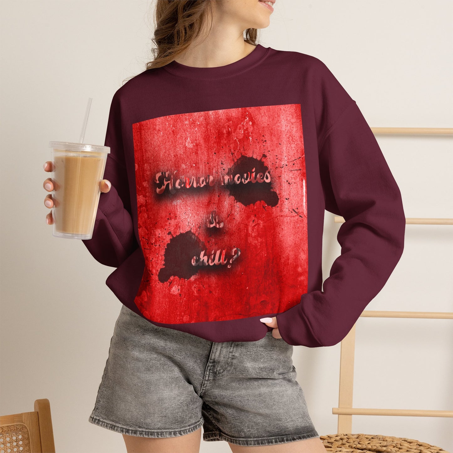 Horror movies & chill Unisex Heavy Blend™ Crewneck Sweatshirt