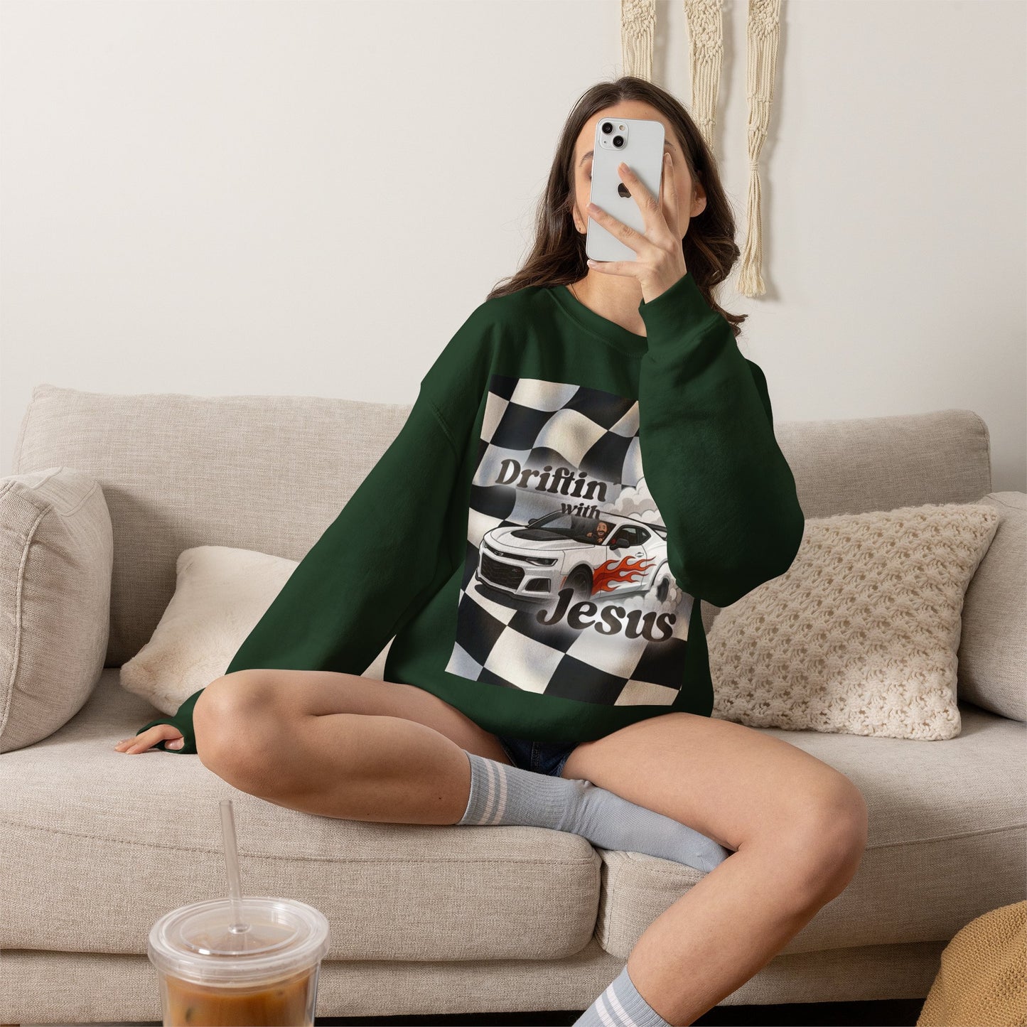 Drifting with Jesus Unisex Heavy Blend™ Crewneck Sweatshirt