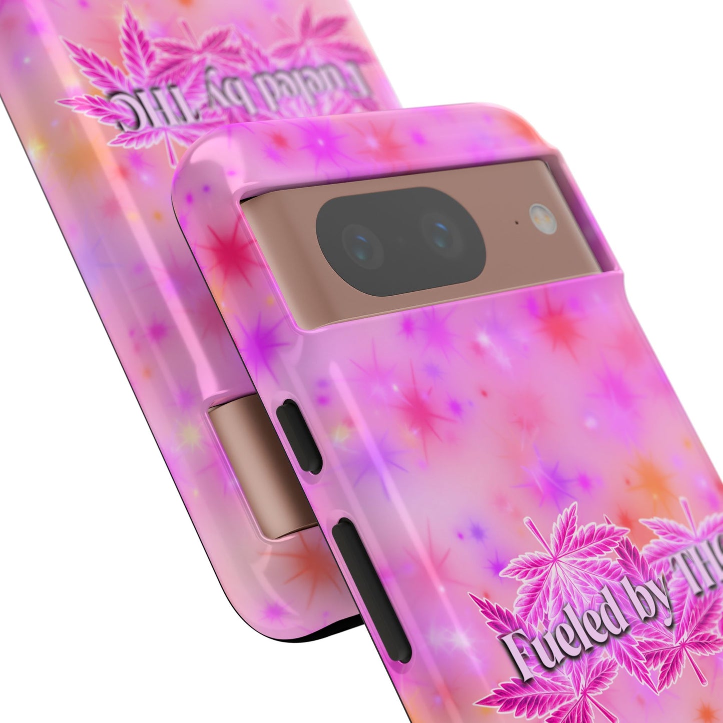 Tough Case — "Fueled by THC" Pink Tie-Dye Phone Cover