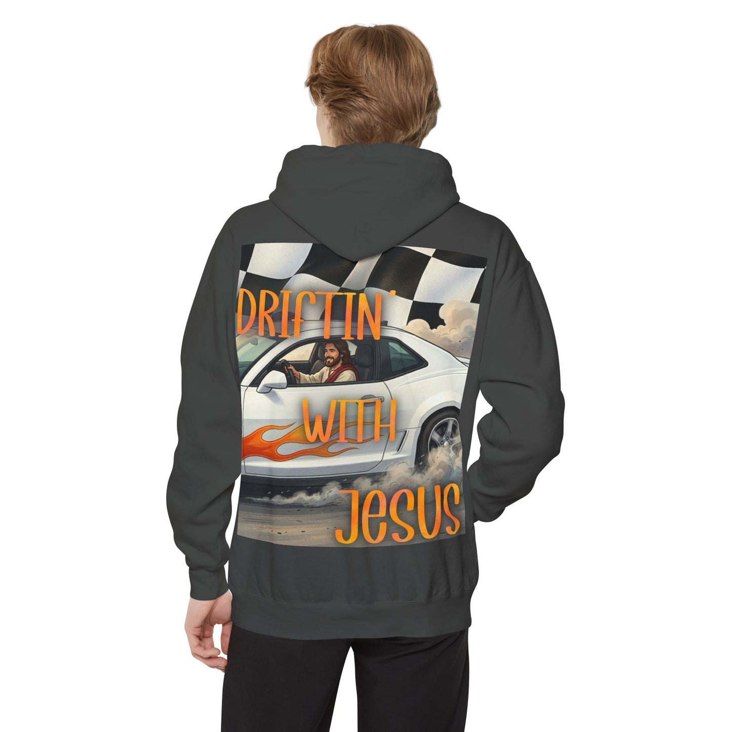 Drifting with jesus Hoodie — racing Graphic