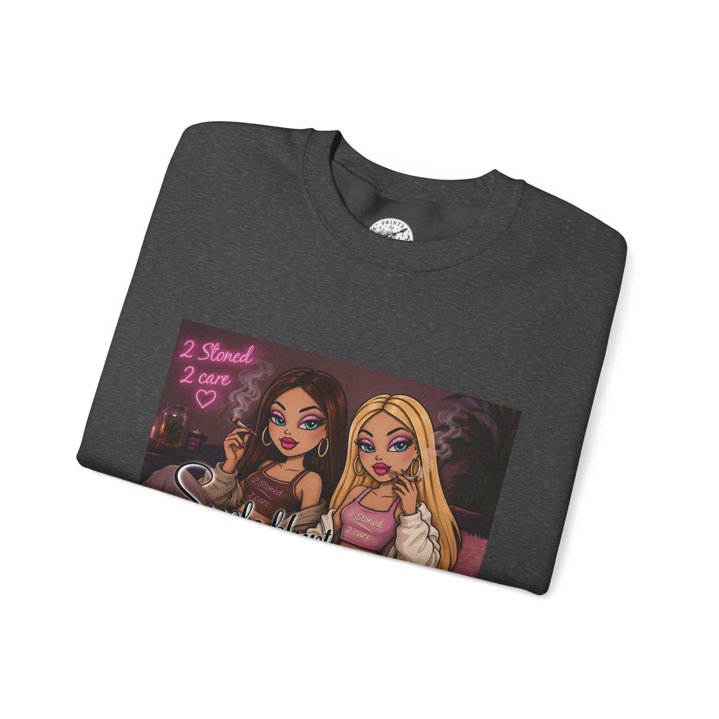 Smoke blunt serve cunt Unisex Heavy Blend™ Crewneck Sweatshirt