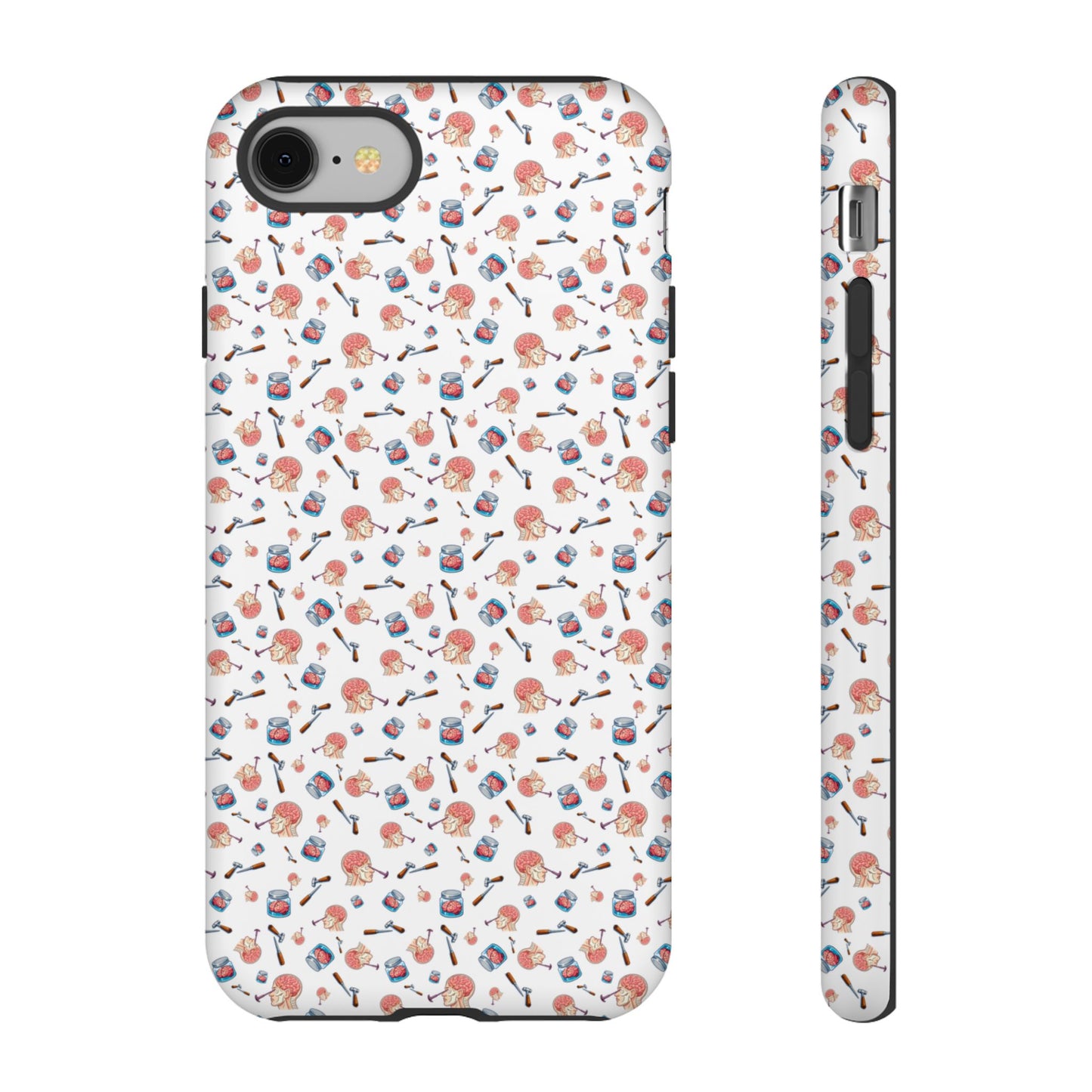 Lobotomy design Tough Phone Case – Durable Protective Cover with lobotomy Pattern