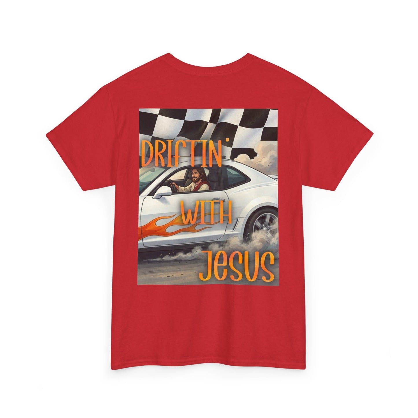 Driftin' With Jesus T-Shirt — Vintage Car Faith Graphic Tee