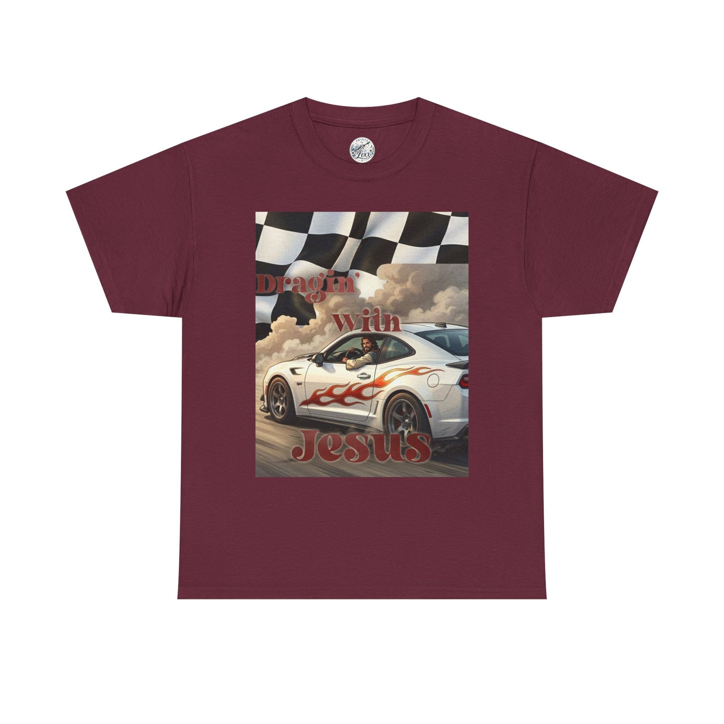 Racing With Jesus T-Shirt — Faith & Speed Graphic Tee