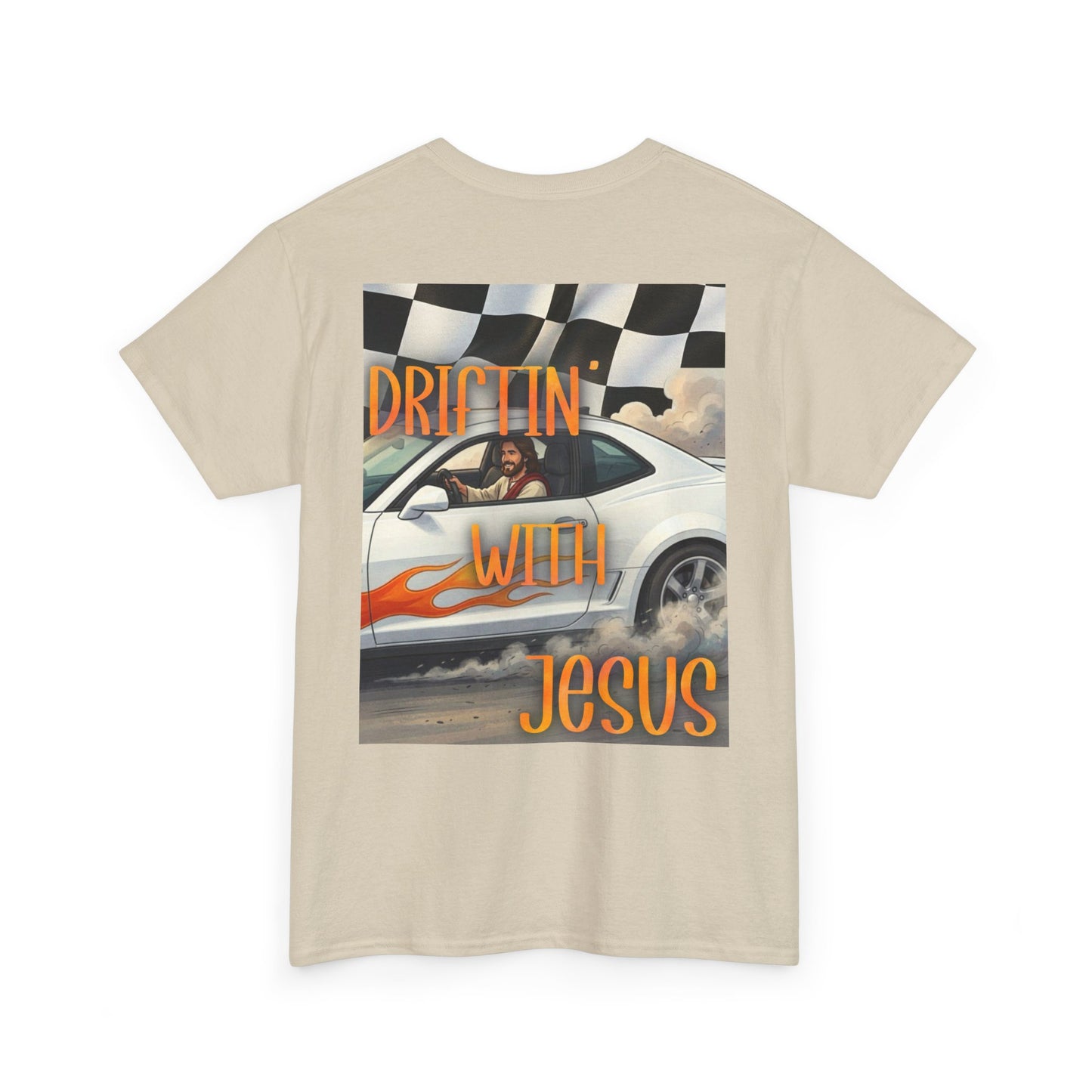 Driftin' With Jesus T-Shirt — Vintage Car Faith Graphic Tee