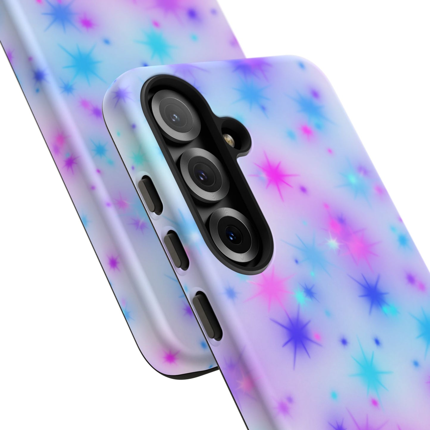 Galaxy Sparkle Tough Phone Case - Pastel Starburst Protective Cover