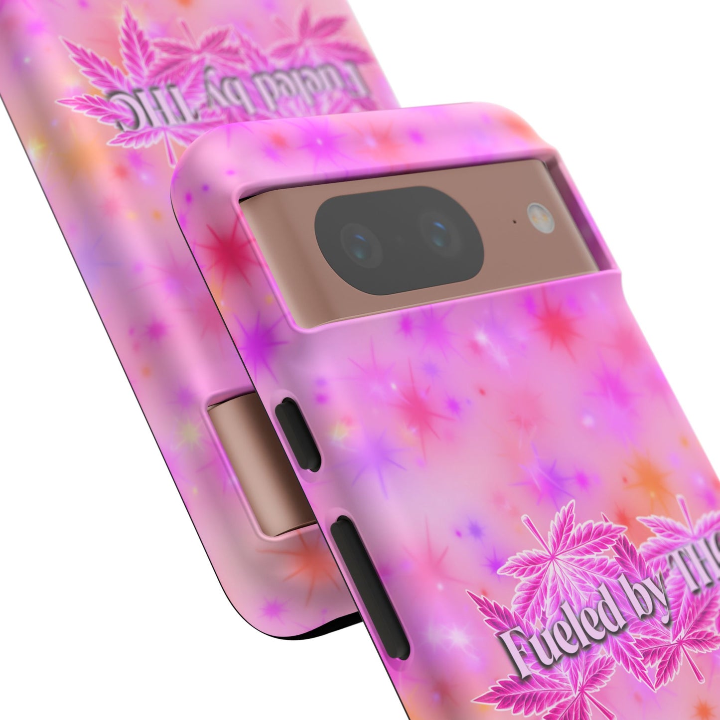 Tough Case — "Fueled by THC" Pink Tie-Dye Phone Cover