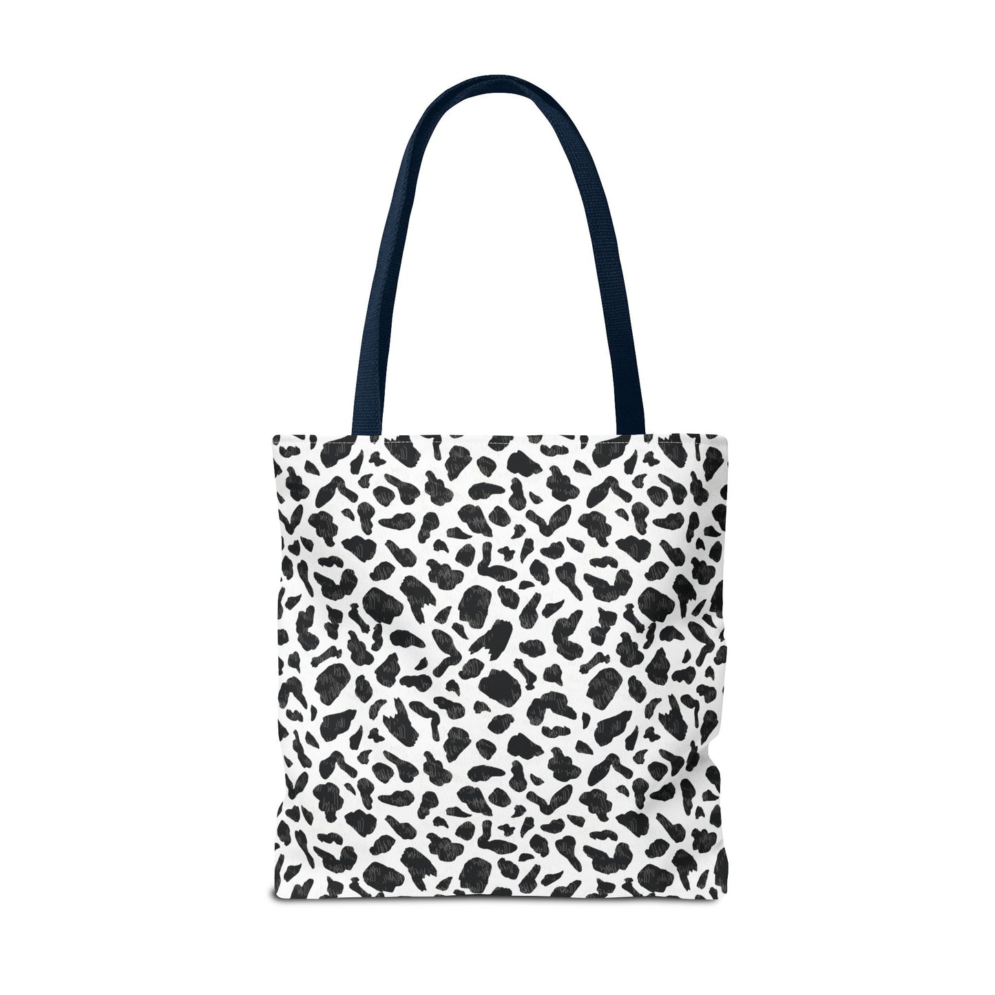 Cow Print Tote Bag – Black & White AOP Canvas Tote