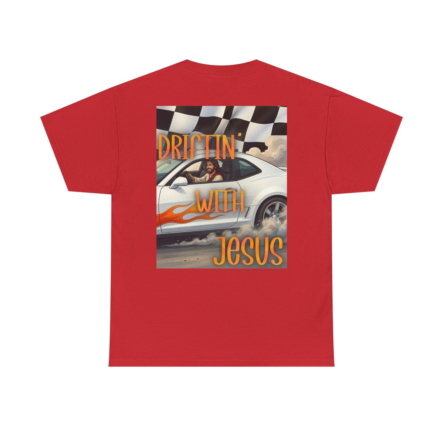 Driftin' With Jesus T-Shirt — Vintage Car Faith Graphic Tee
