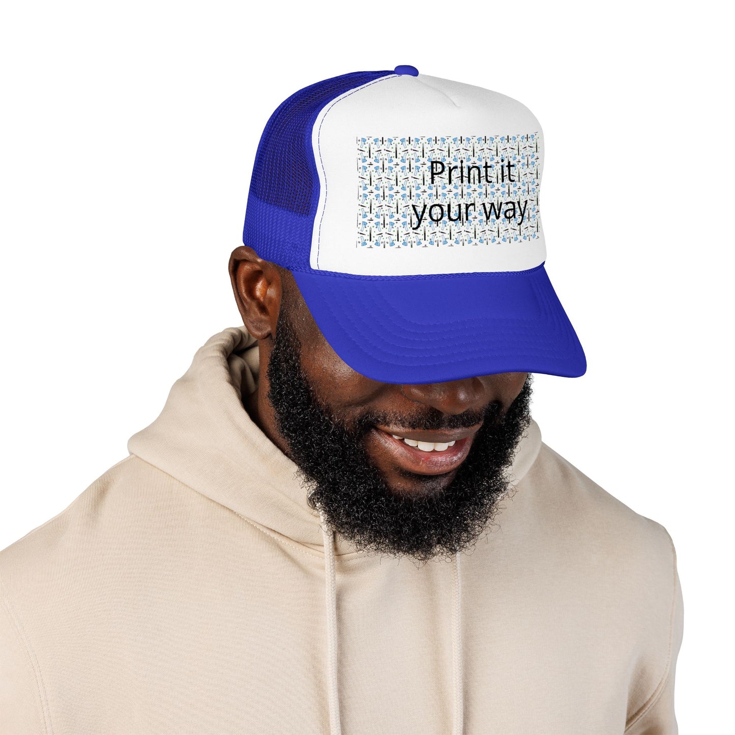 Foam Trucker Hat — "Print it your way" Custom Graphic Mesh Cap