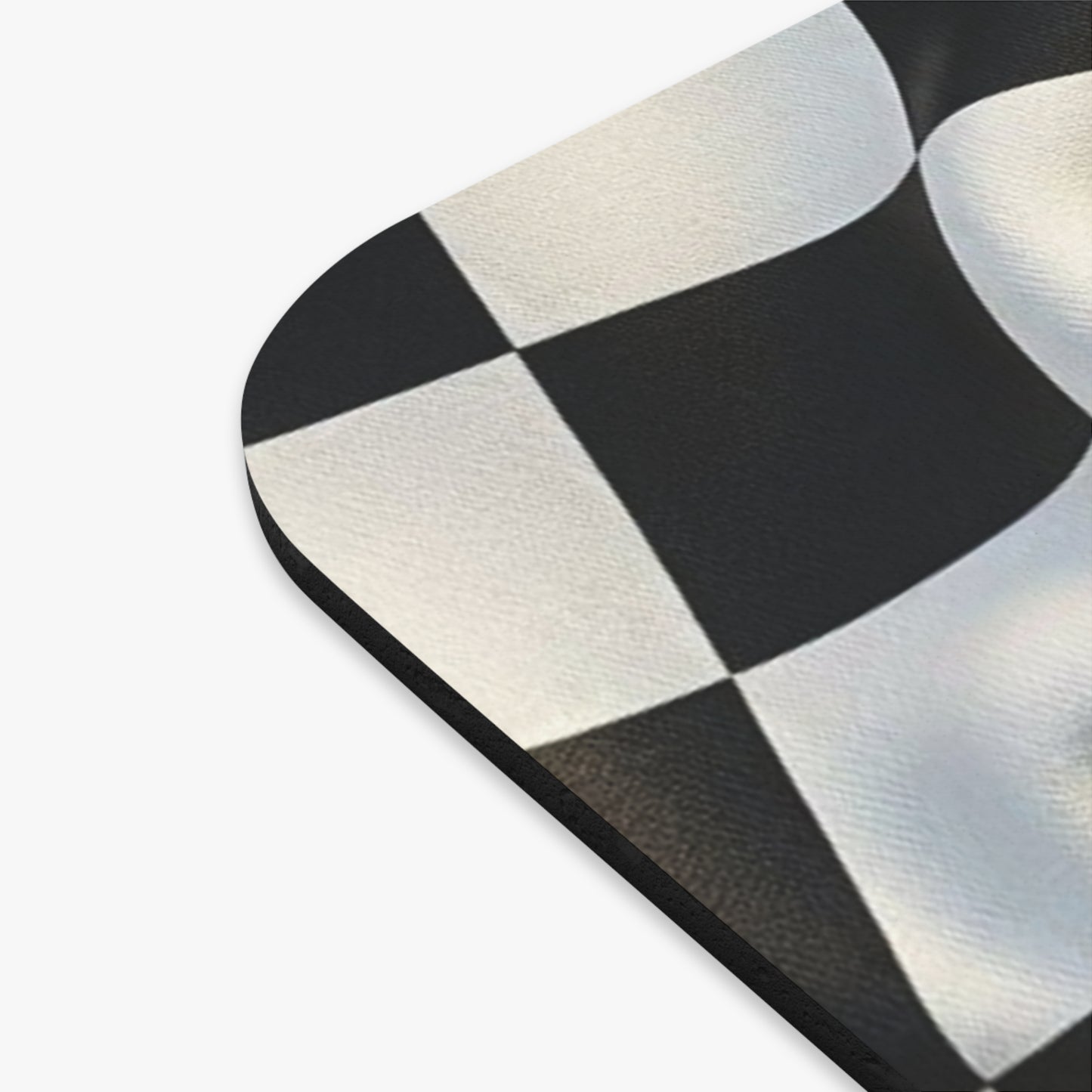 Racing Checkered Flag Mouse Pad – Black & White Retro Track Design