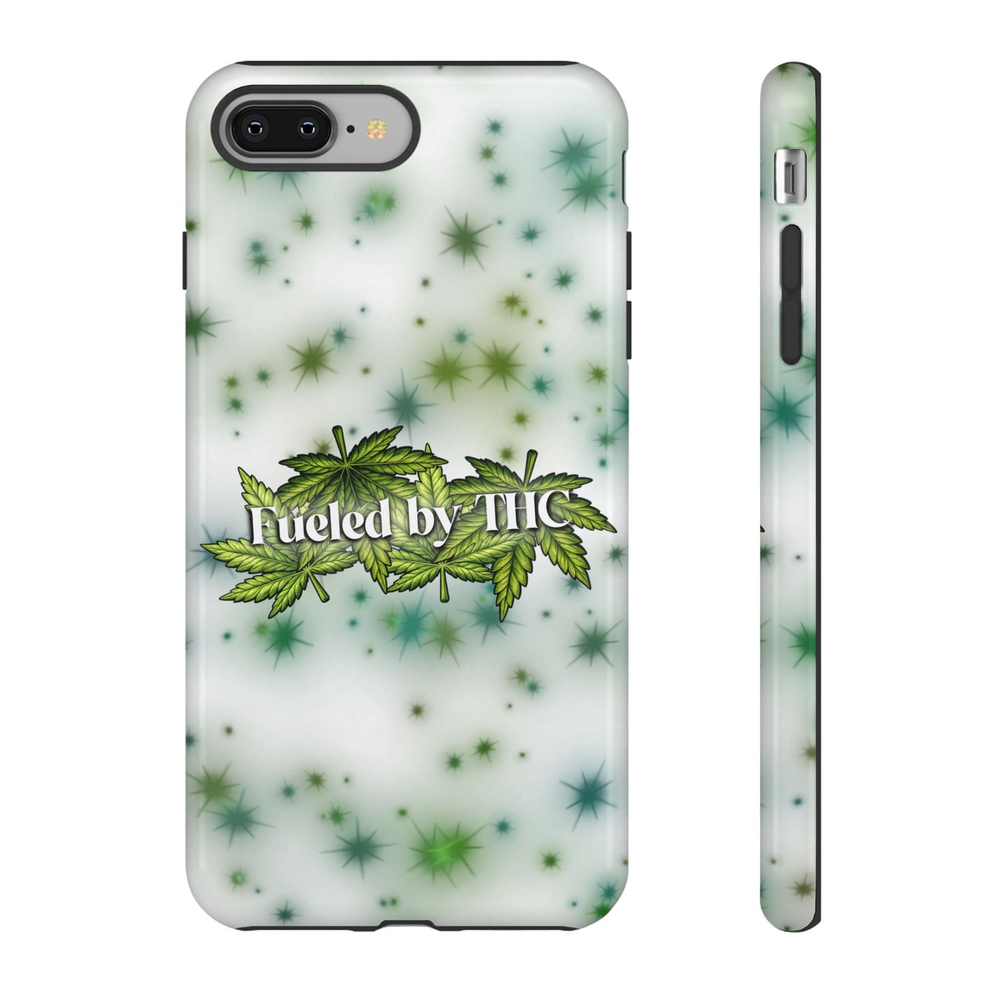 Phone Case — “Fueled by THC” Green Leaf Design