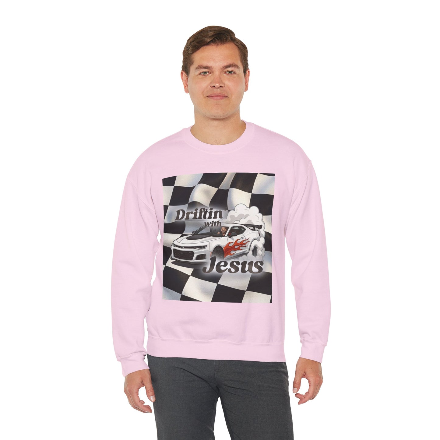 Drifting with Jesus Unisex Heavy Blend™ Crewneck Sweatshirt
