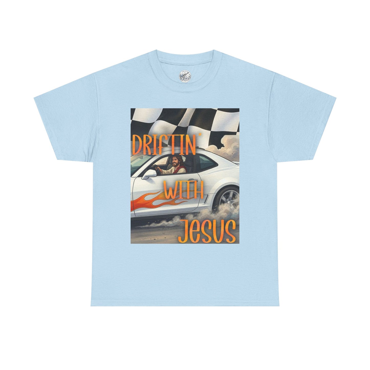 Driftin' with Jesus T-Shirt — Christian Racing Graphic Tee