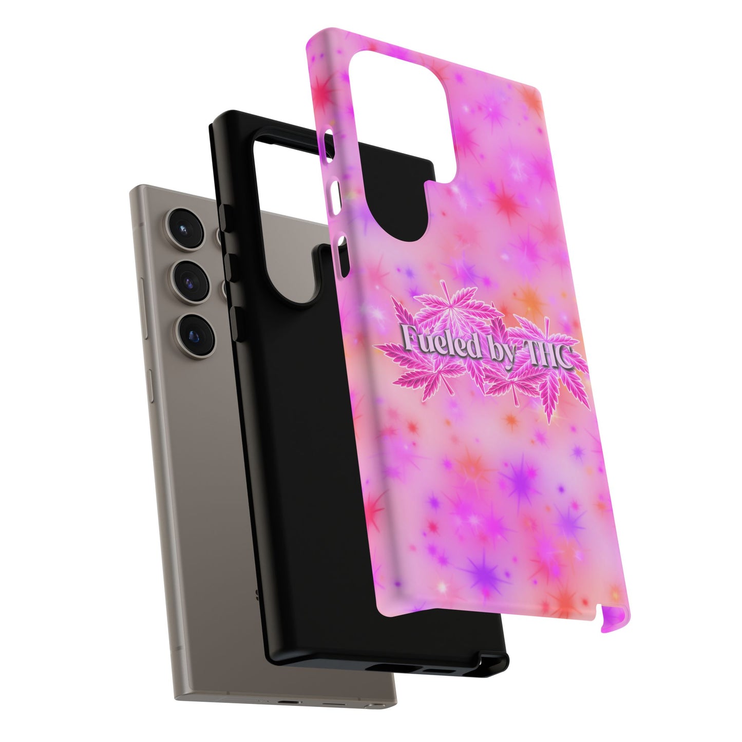 Tough Case — "Fueled by THC" Pink Tie-Dye Phone Cover