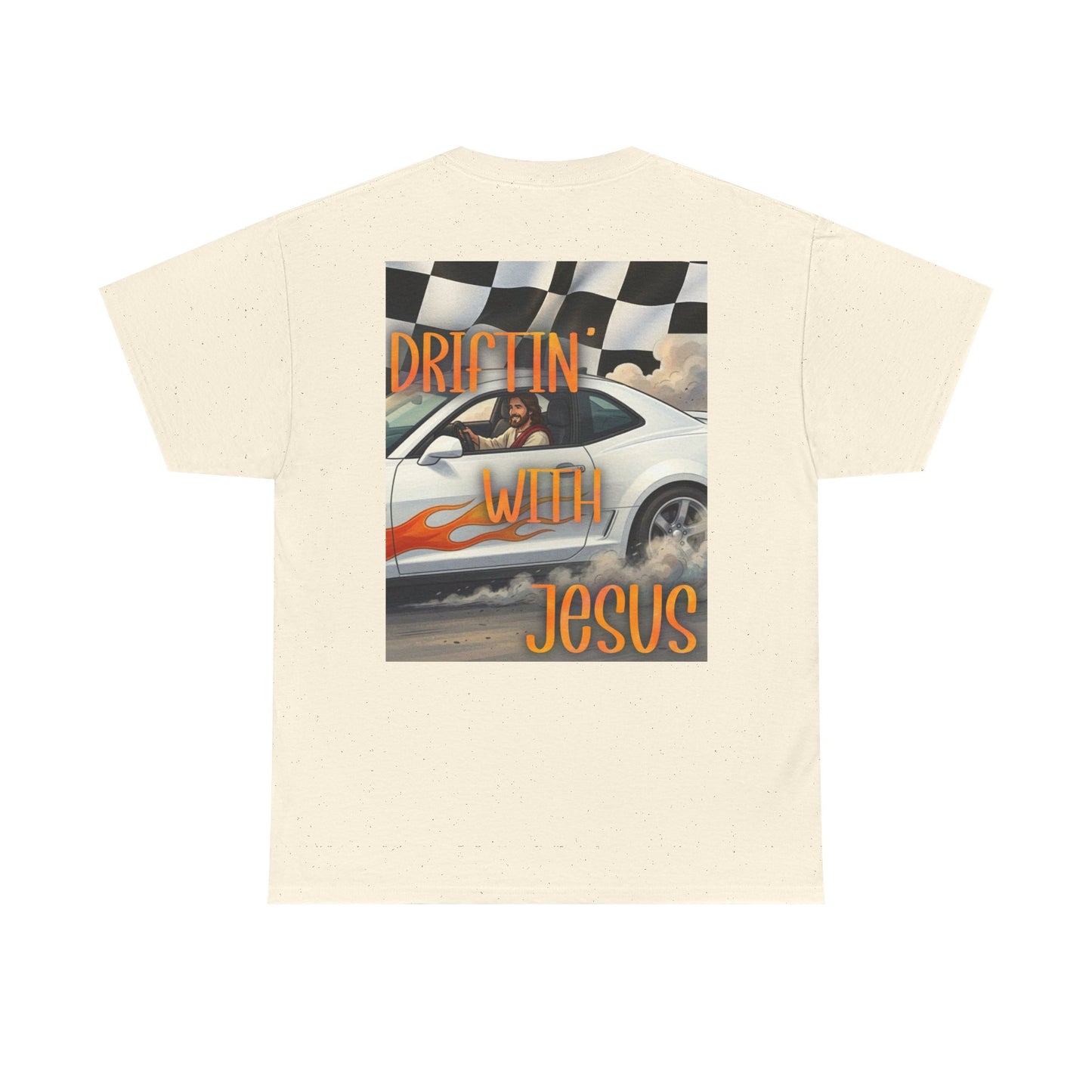 Driftin' With Jesus T-Shirt — Vintage Car Faith Graphic Tee