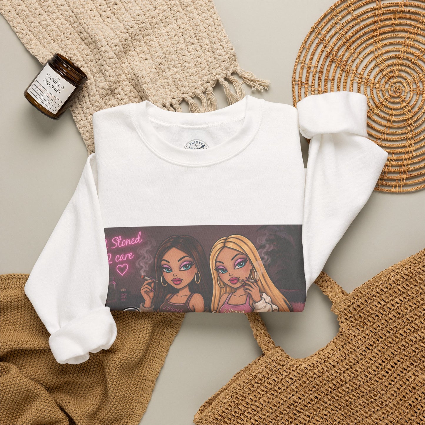 Smoke blunt serve cunt Unisex Heavy Blend™ Crewneck Sweatshirt