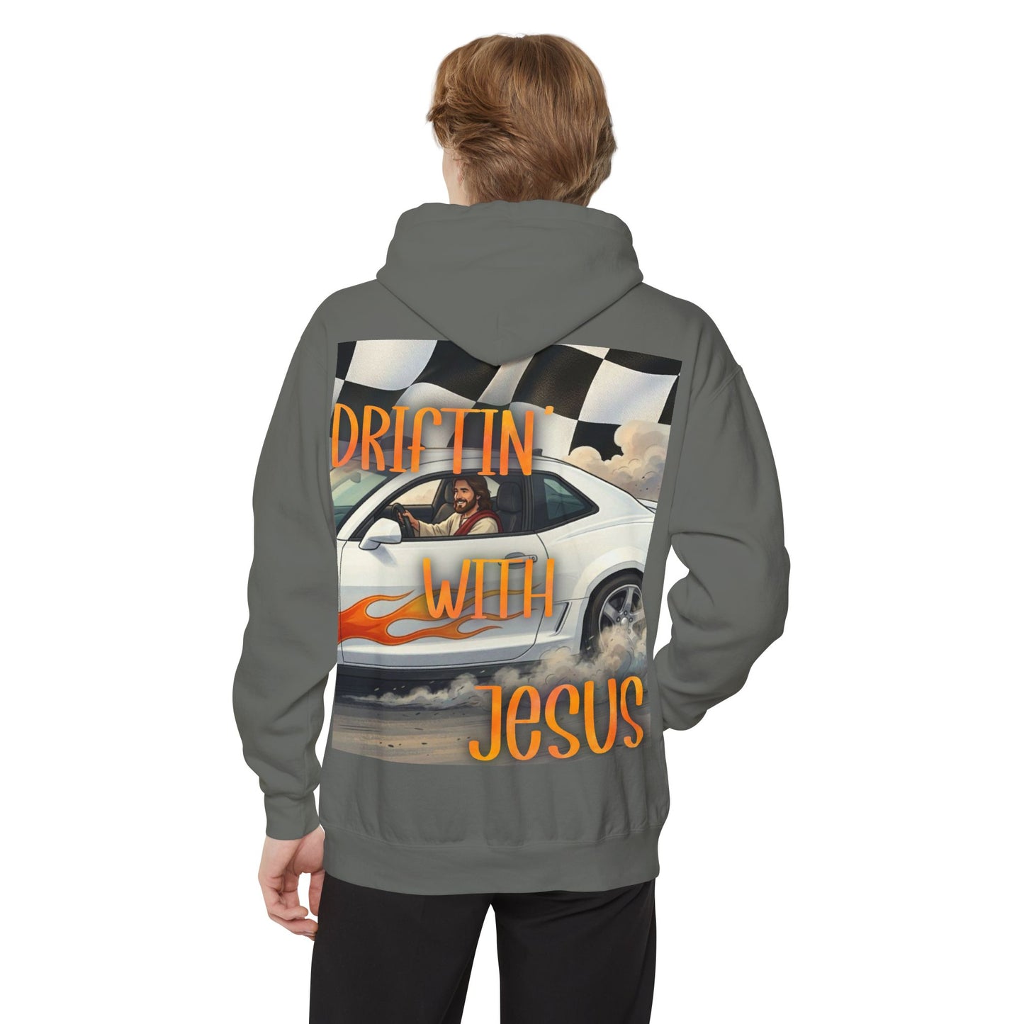 Drifting with jesus Hoodie — racing Graphic