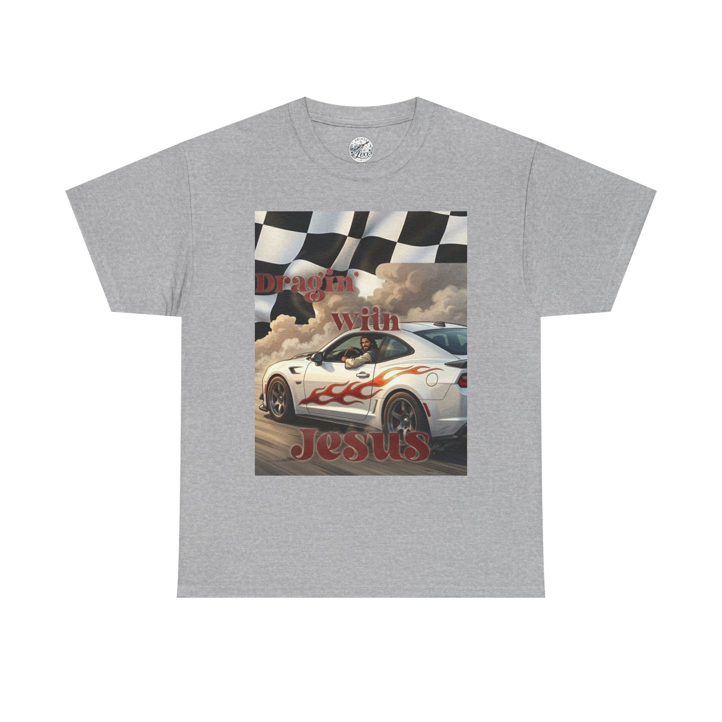 Racing With Jesus T-Shirt — Faith & Speed Graphic Tee
