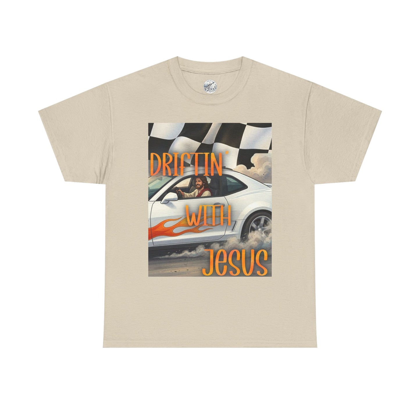 Driftin' with Jesus T-Shirt — Christian Racing Graphic Tee