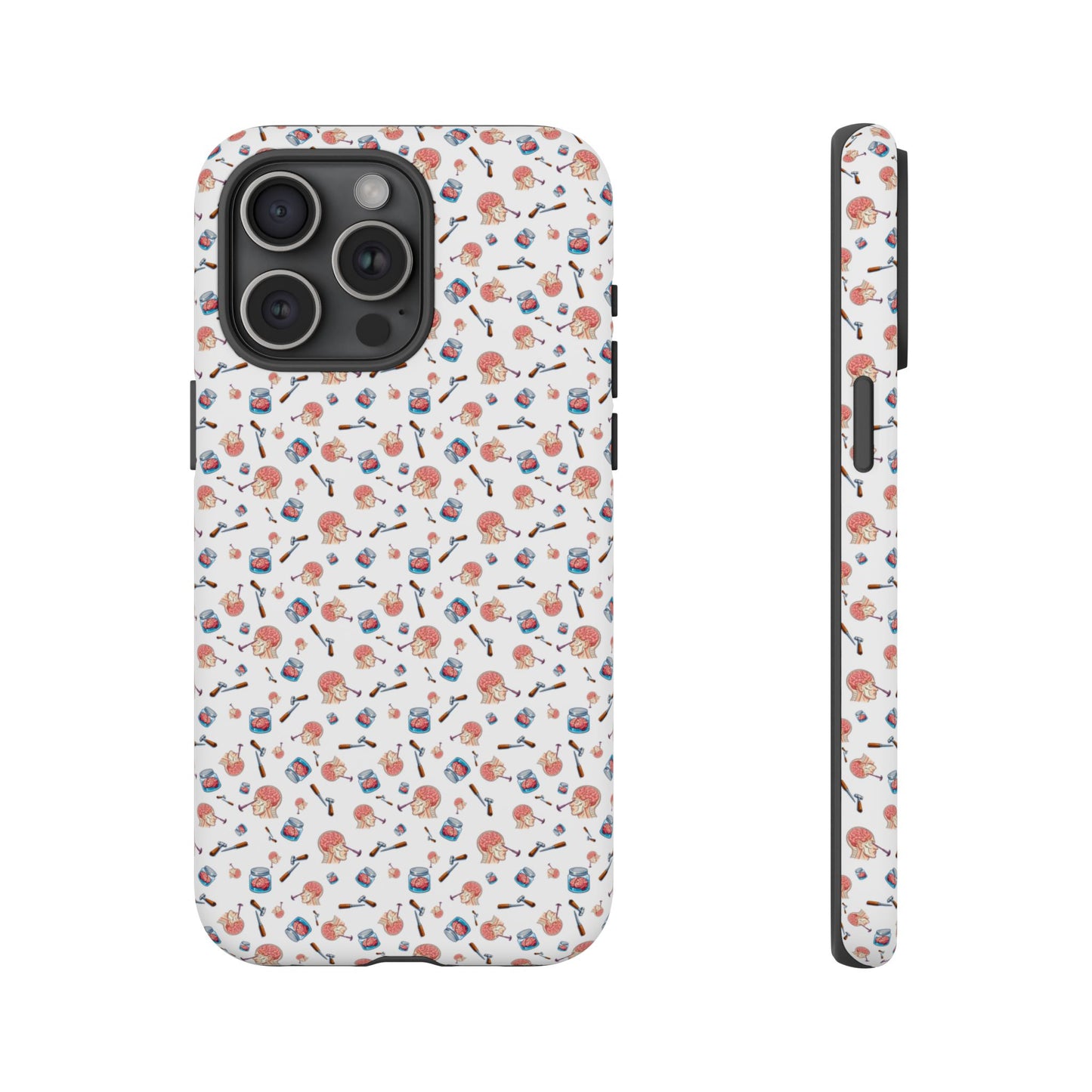 Lobotomy design Tough Phone Case – Durable Protective Cover with lobotomy Pattern
