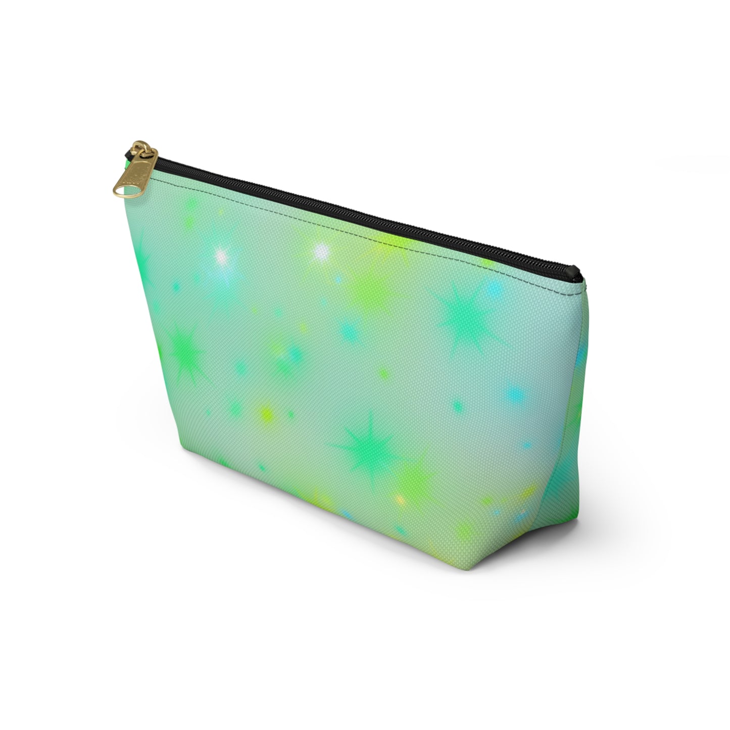 Starburst Accessory Pouch — Mint Green Cosmetic Bag