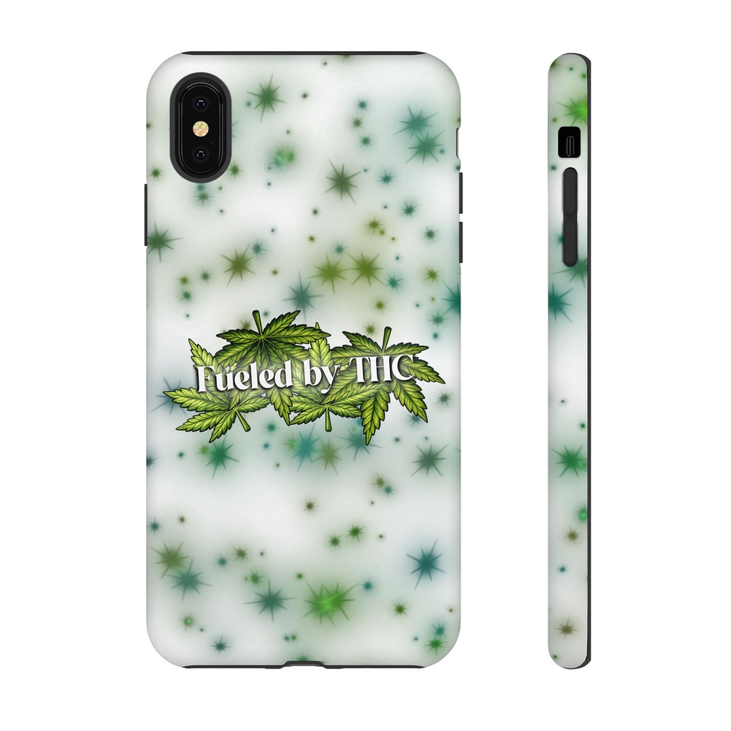 Phone Case — “Fueled by THC” Green Leaf Design