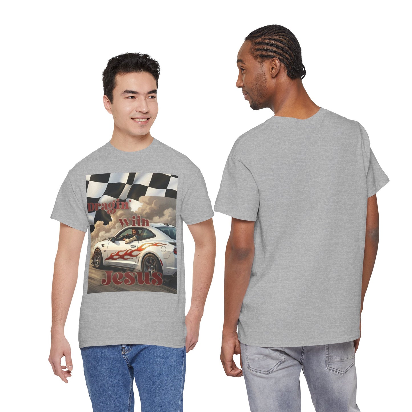 Racing With Jesus T-Shirt — Faith & Speed Graphic Tee