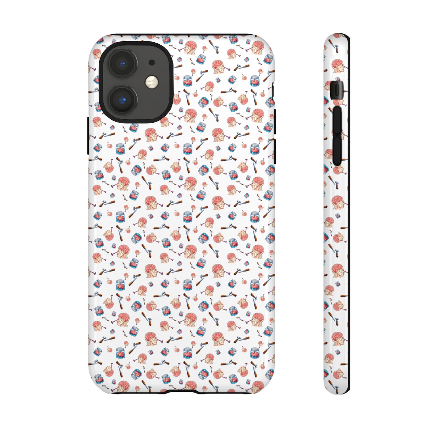 Lobotomy design Tough Phone Case – Durable Protective Cover with lobotomy Pattern
