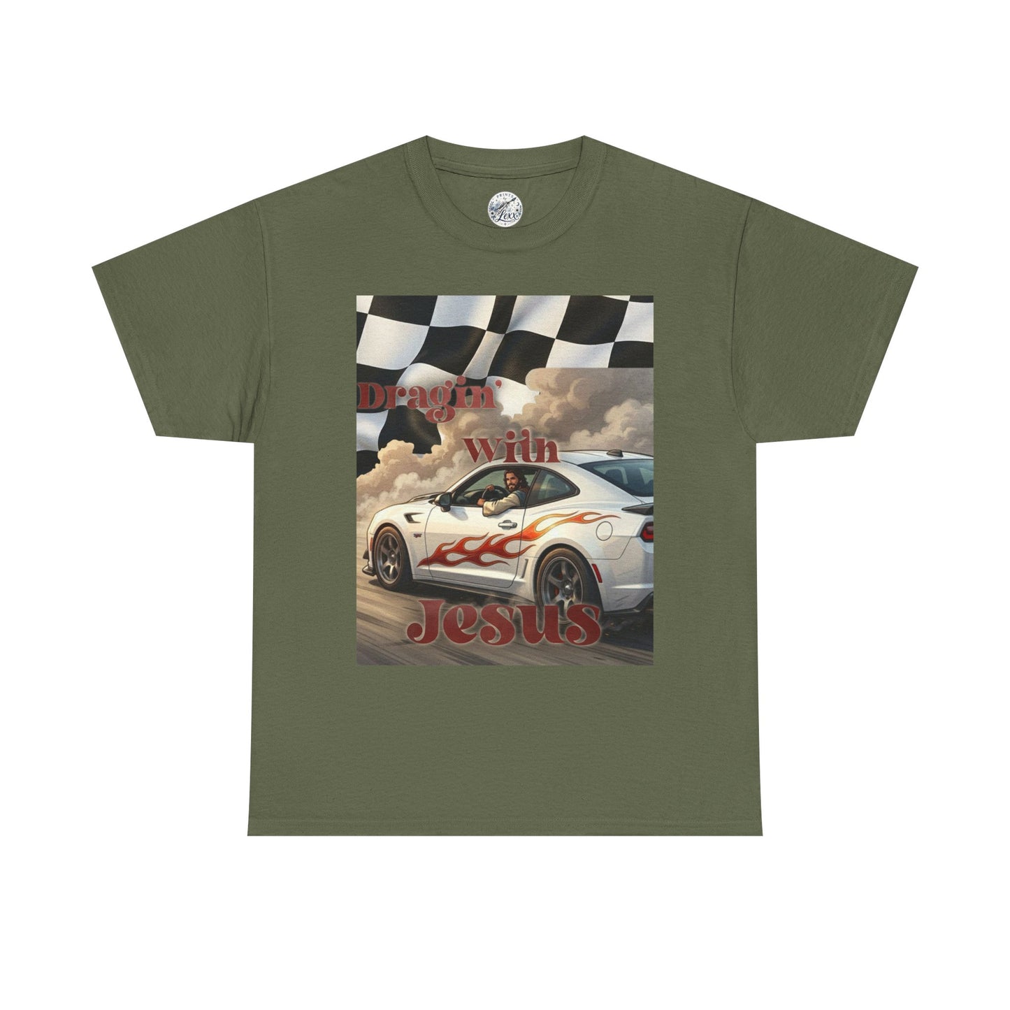 Racing With Jesus T-Shirt — Faith & Speed Graphic Tee