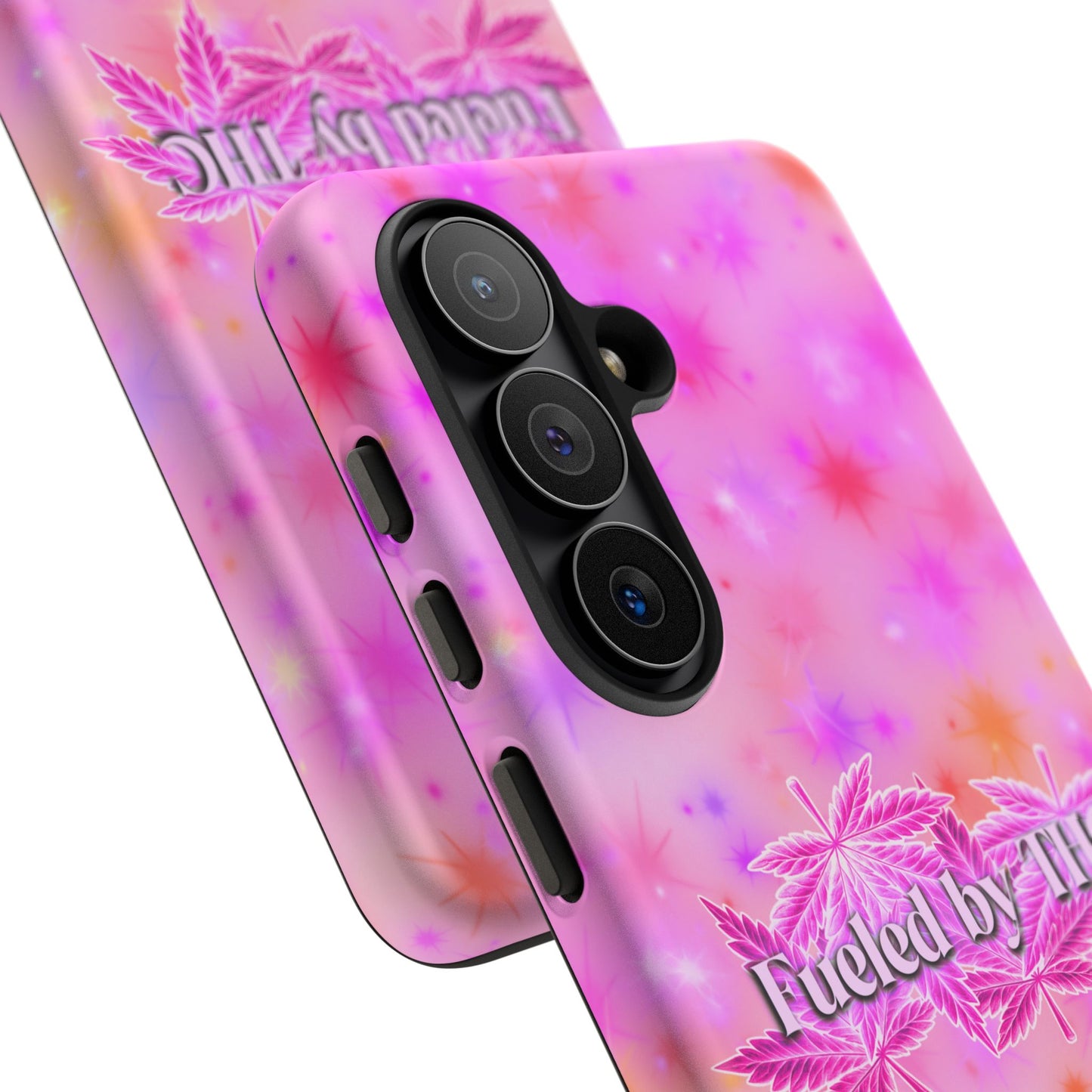Tough Case — "Fueled by THC" Pink Tie-Dye Phone Cover
