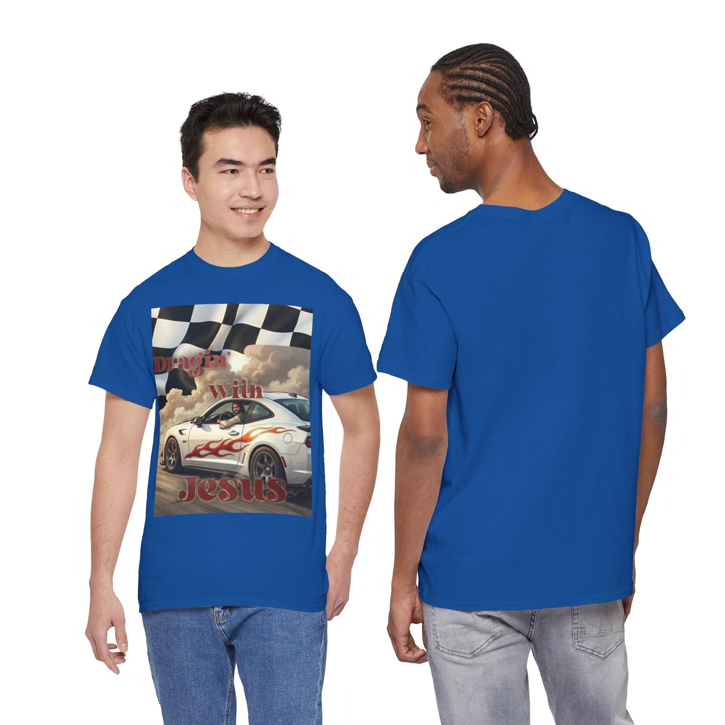 Racing With Jesus T-Shirt — Faith & Speed Graphic Tee