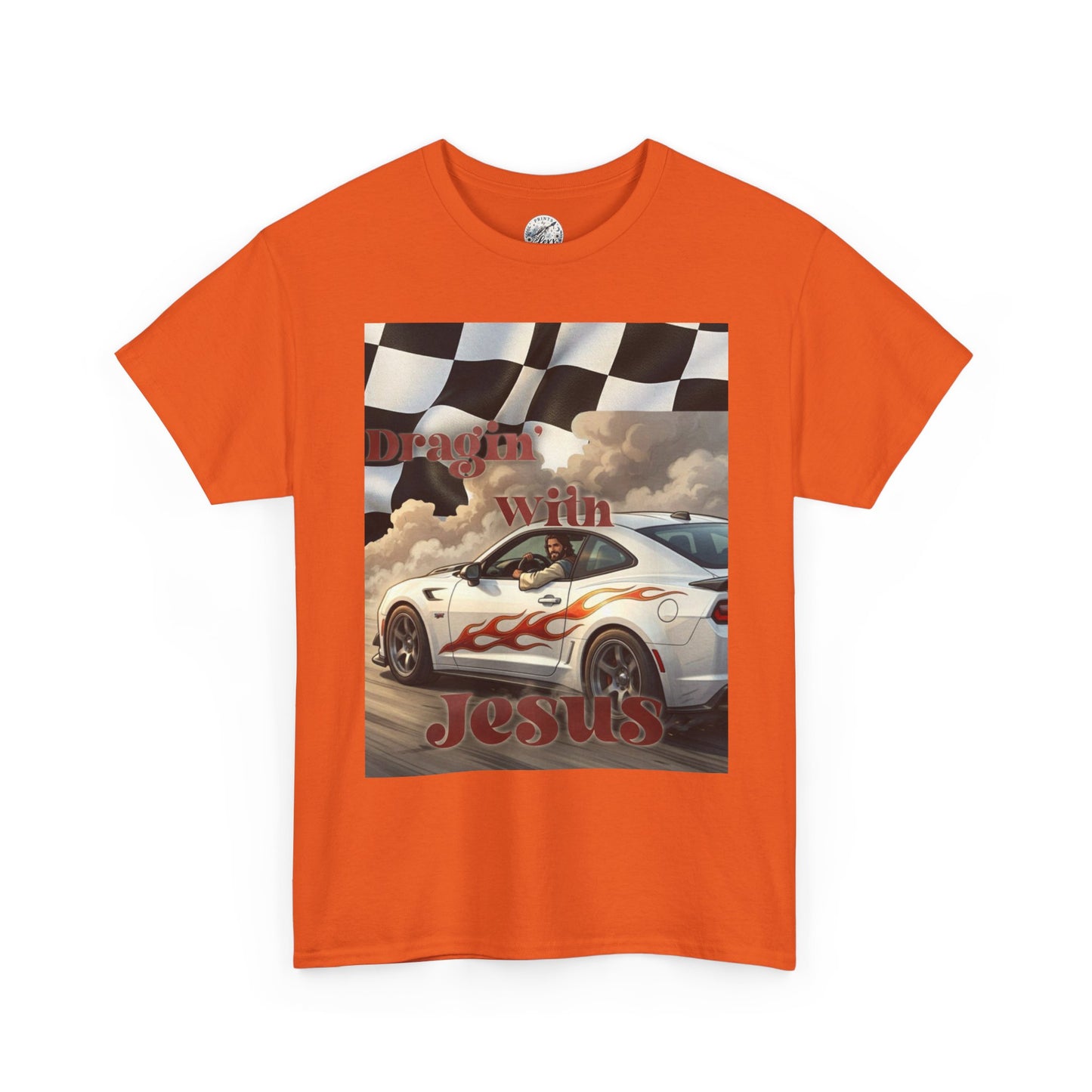 Racing With Jesus T-Shirt — Faith & Speed Graphic Tee