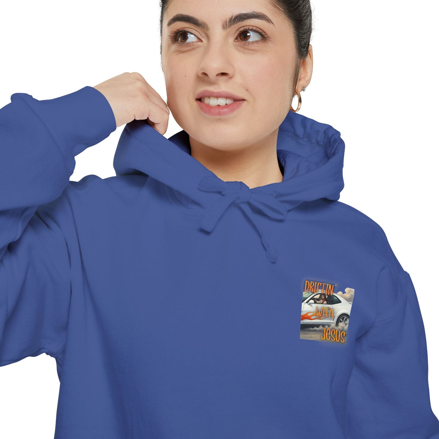 Drifting with jesus Hoodie — racing Graphic